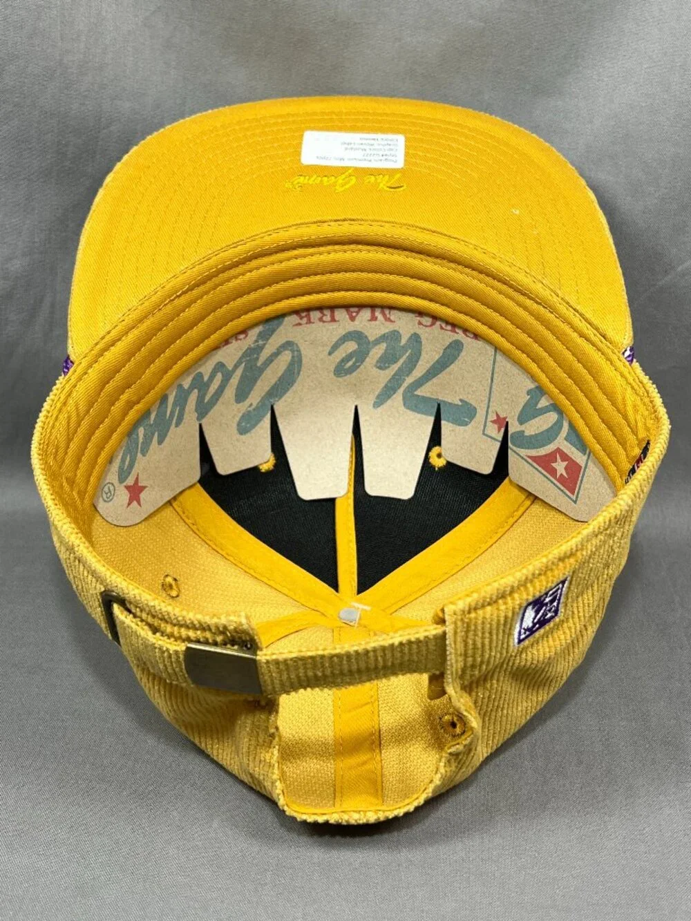 East Carolina Pirates ECU The Game NCAA Strapback Hat Rope Mustard Corduroy Mens - Picture 13 of 14